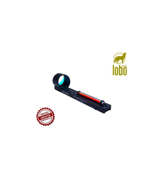 Lpa Punto de Mira Escopeta Fibra Óptica Doble Rojo rosca 2.6mm