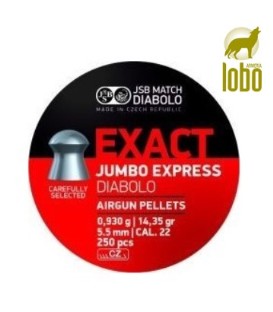 BALINES JSB EXACT JUMBO EXPRESS DIABOLO C/5,5 (250 UNIDADES)