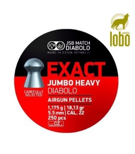 BALINES JSB EXACT JUMBO HEAVY DIABOLO C/5,5 (250 UNIDADES)