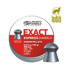 BALINES JSB EXACT EXPRESS DIABOLO C/4,5 (500 UNIDADES)