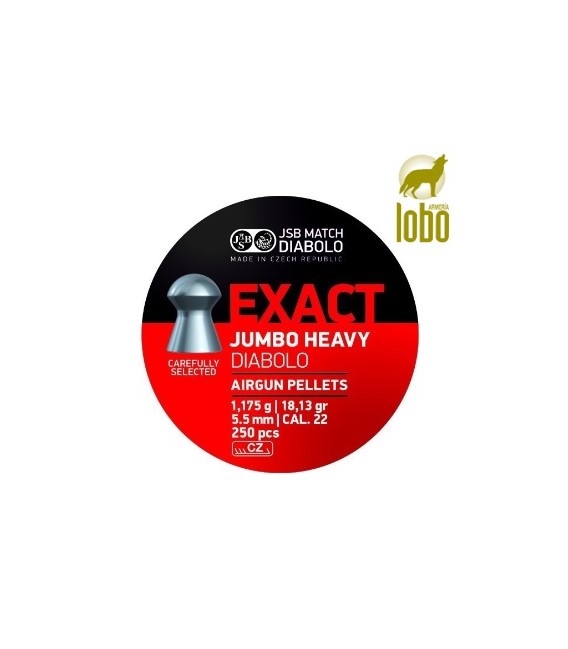 BALINES JSB JUMBO EXACT HEAVY C/5.52 (250 UNIDADES)