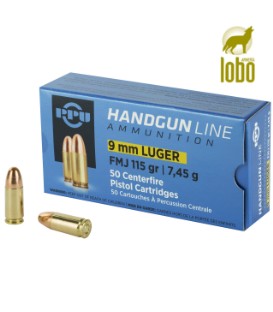 PARTIZAN 9MM LUGER FMJ 115G (CAJAS DE 50)