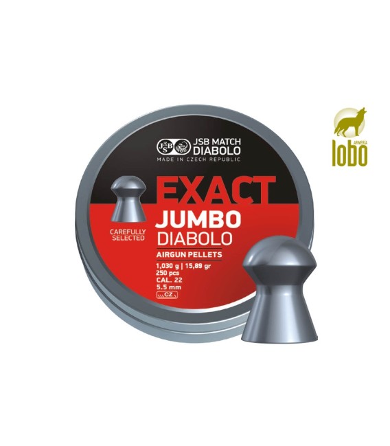 BALINES JSB EXACT JUMBO DIABOLO CAL/5,5 (250 UNIDADES)