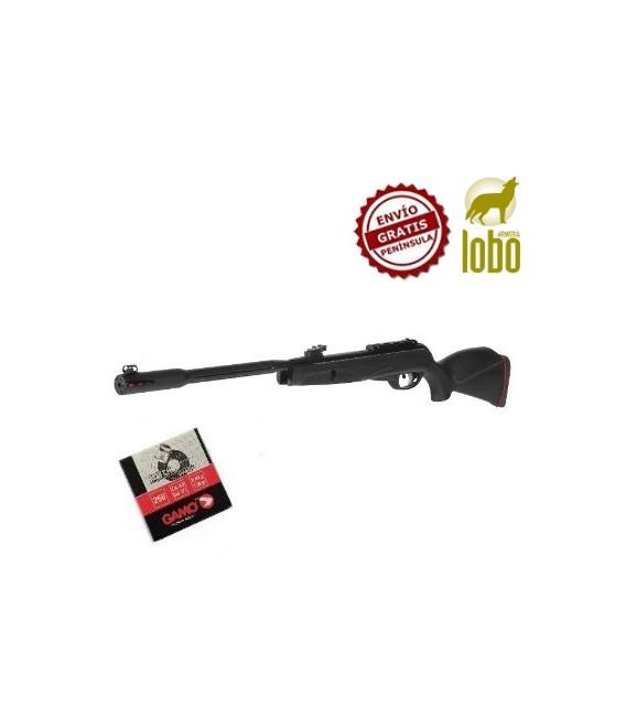 CARABINA GAMO BLACK FUSION IGT MACH 1 + 1 CAJA DE BALINES + 25 DIANAS