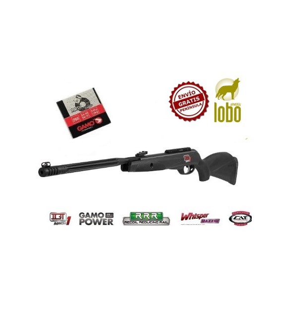 CARABINA GAMO BLACK MAXXIM IGT MACH 1 + 1 CAJA DE BALINES 