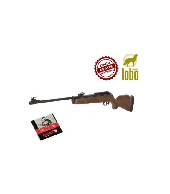 CARABINA GAMO HUNTER 440 + 1 CAJA BALINES + 25 DIANAS