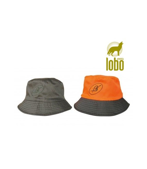 SOMBRERO REVERSIBLE CAQUI/NARANJA