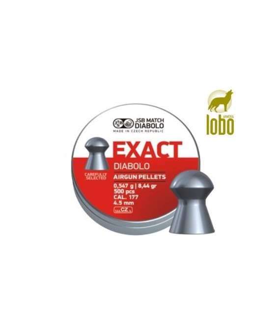 BALINES JSB EXACT DIABOLO C/4,5 (CAJA DE 500)