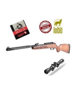 CARABINA GAMO HUNTER MAXXIM IGT+ VISOR GAMO 4X32 + 1 CAJA BALINES 