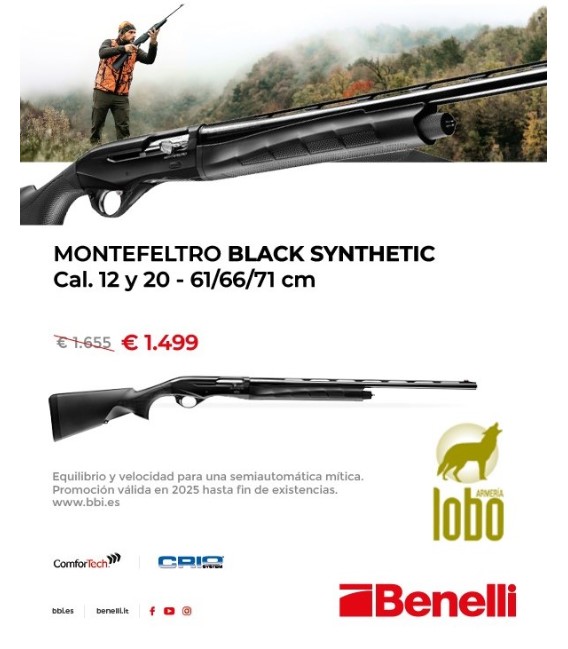 OFERTA!!! BENELLI MONTEFELTRO BLACK SINTETICA CAL/12 CA