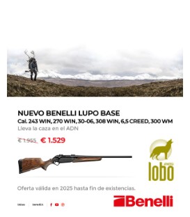 RIFLE BENELLI LUPO BASE CAL/243WIN,270WIN,3006,308WIN,6,5CREED,300WM CAÑON 56-61 CM