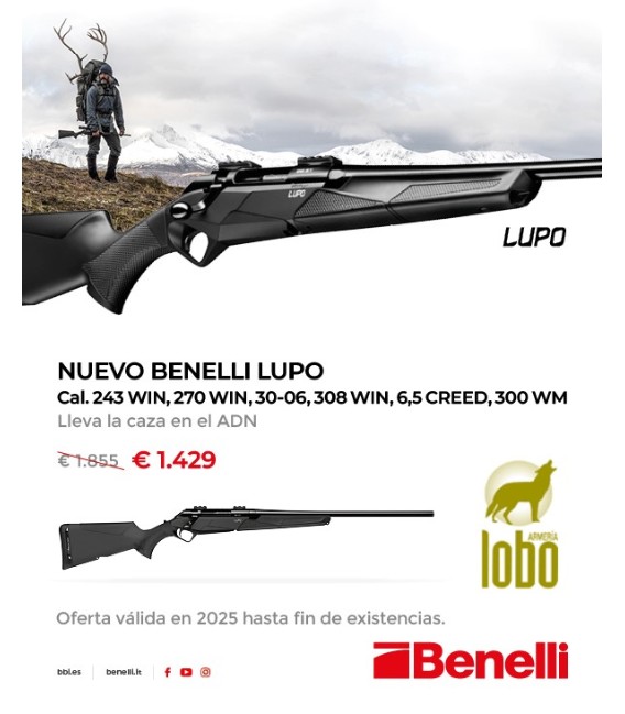 OFERTA!!! RIFLE BENELLI LUPO SINTETICO CA